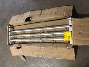 lot 41 image: Liberty 45 in. White and Satin Nickel Hook Rack Customer Returns See Pictures