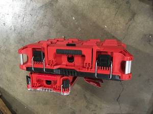 lot 32 image: Milwaukee PACKOUT  Red Tool Box Customer Returns See Pictures