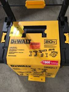 lot 48 image: Dewalt 20V MAX Lithium-Ion Cordless 7 Tool Combo Kit with TOUGHSYSTEM Case and 20V MAX XR Cordless Brushless Reciprocating SawCustomer Returns See Pictures
