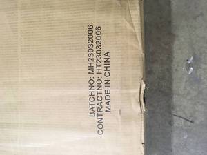 lot 26 image: Black Wavy Paint Finish 1-Touch Doors Accent Storage Cabinet With Adjustable Shelves and 2-Drawers Customer Returns See Pictures