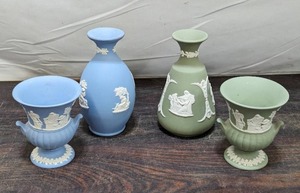 Four Wedgwood Jasperware Vases