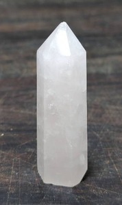 Rosy Quartz Cut Crystal Tower