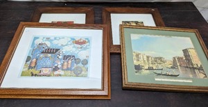 Four Framed Prints
