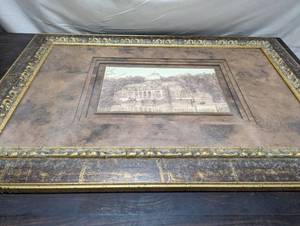 Framed Woodcutting (Or Similar) Print