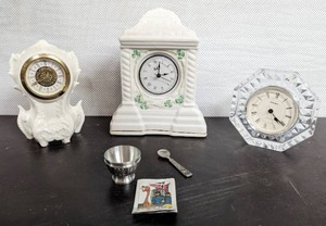 Three Clocks And Two Royal Pewter Items
