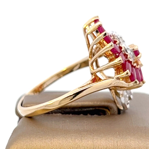 10k gold Ruby and Diamond Cocktail Ring. Appraisal value $1000
