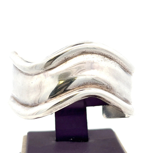 TAXCO, Mexico Modernist Sterling Silver Cuff Bracelet.
