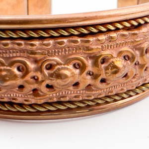 Beautiful, Hand assembled, Copper Cuff Bracelet.
