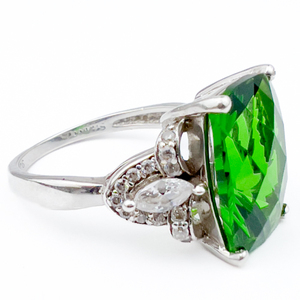 Stauer Sterling Silver Ring, Set With Spirit Lake Helenite. Size 7.