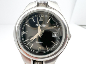 Gruen Ladys Black Dial white stainless steel  base metal Quartz Analog watch. New Battery Installed