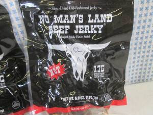 (B-1) 3 Bags No Mans Land Beef Jer...