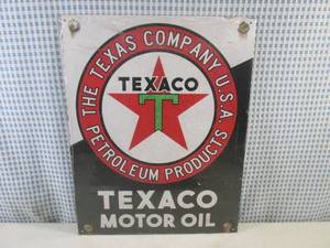 (G-1) Texaco Motor Oil Tin Sign - N...