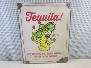 (G-1) Tequila Tin Sign - New In Wr...