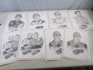 (H-2) NASCAR Driver Prints 2 each E...