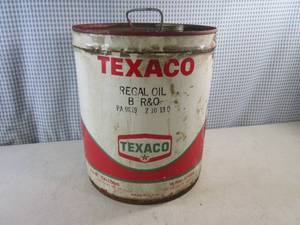 (EC1) Vintage Tecaco 5 Gallon Oil C...