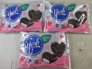 (B-2) 3 Bags York Heart Shaped Dark...