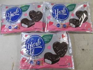 (B-2) 3 Bags York Heart Shaped Dark...