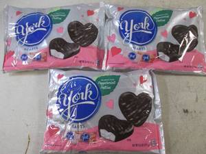 (B-2) 3 Bags York Heart Shaped Dark...