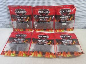 (B-3) 6 Bags Jack Links Wild Heat B...