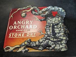Angry Orchard metal sign...