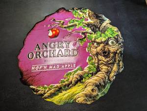 Angry Orchard metal sign...