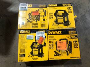 Lot of 4 Dewalt Portable Power Stations Various Conditions Customer Returns See Pictures