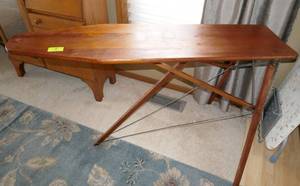 lot 9 image: Vintage wood ironing board