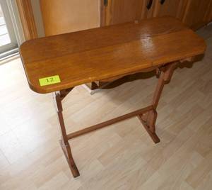 lot 12 image: small side table 26x10-12 x 25 tall