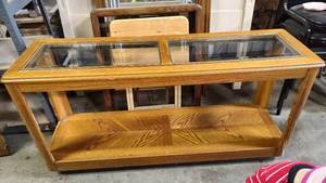 Glass Top Sofa Table