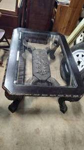 Unique Large Glass Top Coffee Table