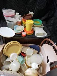 Huge Lot of Tupperware Items and Other Containers