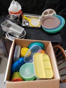 Lot of Kitchen Containers and Pans