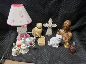 Hello Kitty Lamp and Other Home Decor Items