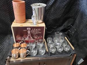 Smirnoff Mule Cups, Glasses, Ice Bucket, Wine and Spirits Set