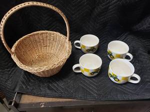 Tractor Cups and Basket