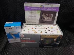 Digital Picture Frame, Outdoor Holiday Projector, Hair Dryer