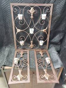 Metal Wall Hanging Candle Holder