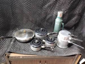 Wear-Ever Aluminum Pans, Mirro Double Boiler, Stanley Thermos