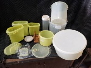 Variety of Tupperware and Other Items