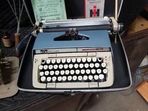 Smith Corona Typewriter, Vintage Cheese Grater, Meat Grinder and More