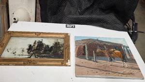 vinage painting and western painting
