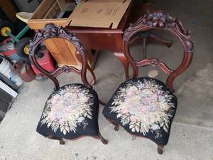 Pair of Vintage Vanity Chairs