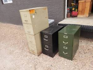 Lot of 3 File Cabinets