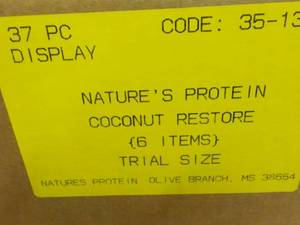 37 pc Natures Protein Coconut Rest...