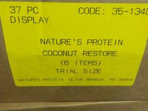 37 pc Natures Protein Coconut Rest...