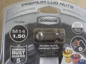 Dorman Premium lug Nuts...