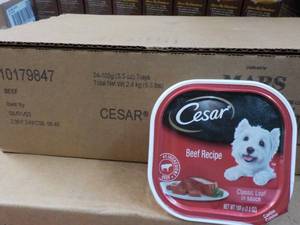 24 ct Cesar Beef Recipe 3.5 oz Dog ...