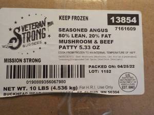 10 lb. Box Frozen Seasoned Angus Mu...