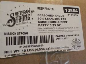 10 lb. Box Frozen Seasoned Angus Mu...