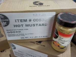 12 ct Kane Hot Mustard 7.25 oz Jars...